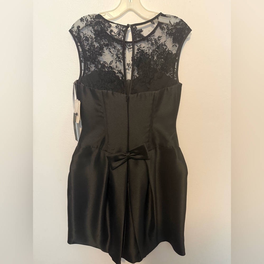 White by Vera Wang Black Lace Mini Dress - Picture 2 of 4